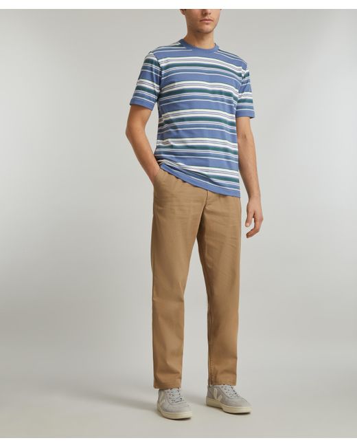 Norse Projects Natural Mens Ezra Light-stretch Trousers for men