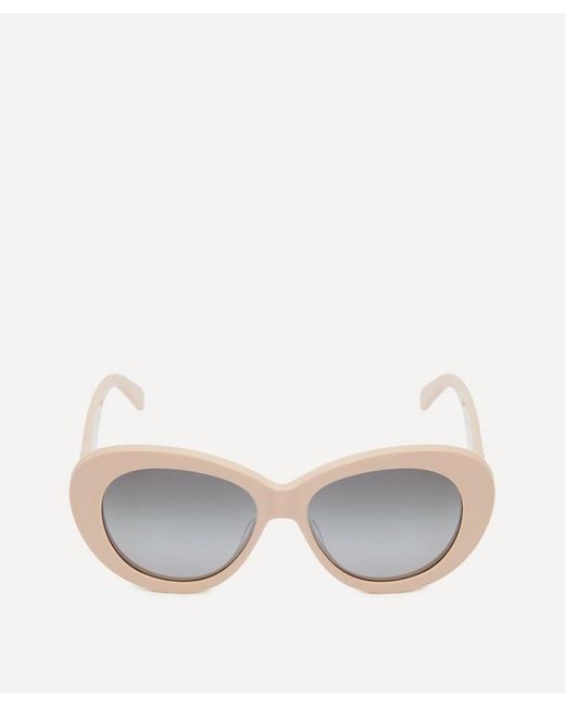 Céline Multicolor Triomphe Acetate Butterfly Sunglasses