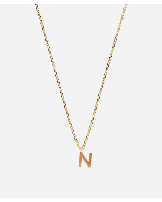 Aurum and shop grey initial necklace