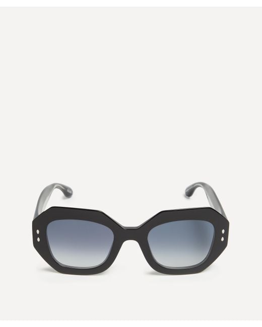 Isabel Marant Black Women's Acetate Geometric Square Sunglasses One Size