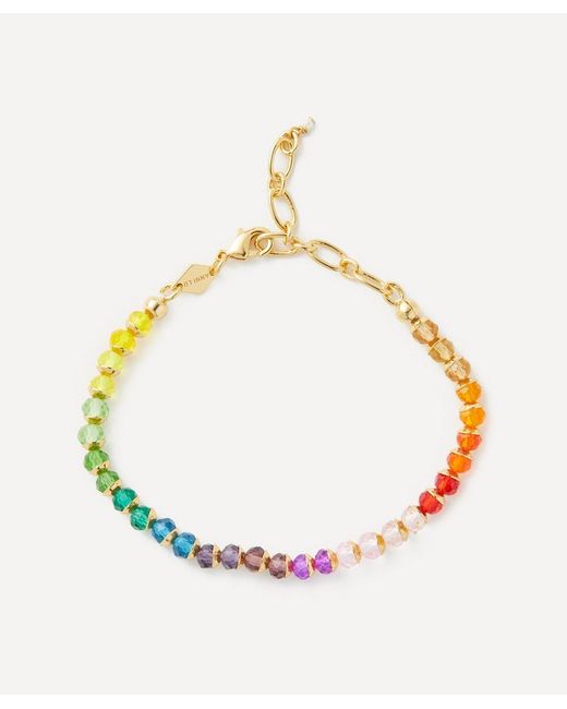 Anni Lu Metallic 18Ct-Plated Tennis Kinda Bead Bracelet