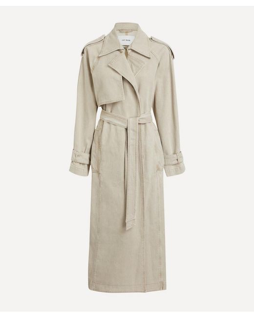 IVY & OAK Natural Cordelia Oversized Denim Trench Coat