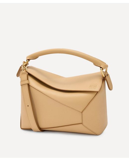 Loewe Natural Small Puzzle Edge Top Handle Bag