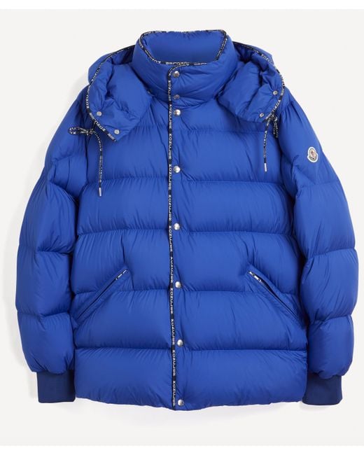 Moncler Synthetic Amarante Hooded Down Jacket in Bright Blue (Blue) for ...