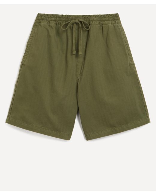 Carhartt Green Mens Rainer Herringbone Twill Shorts for men