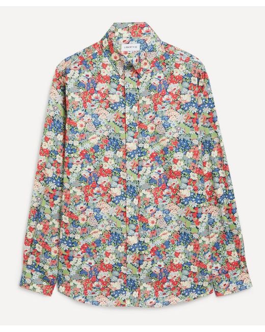 Liberty Multicolor Button-Down Regular Fit Cotton Shirt for men