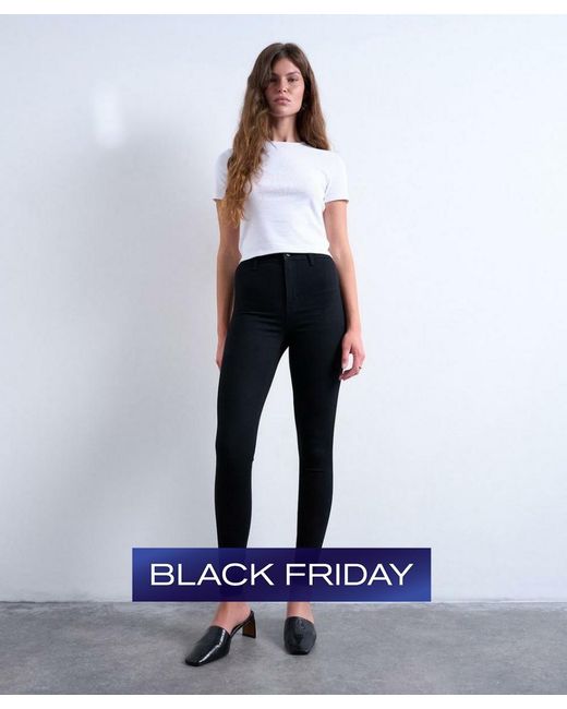 TOPSHOP White Joni High-Rise Super-Skinny Jeans