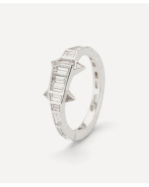 Bibi Van Der Velden White 18Ct Diamond Alligator Ring