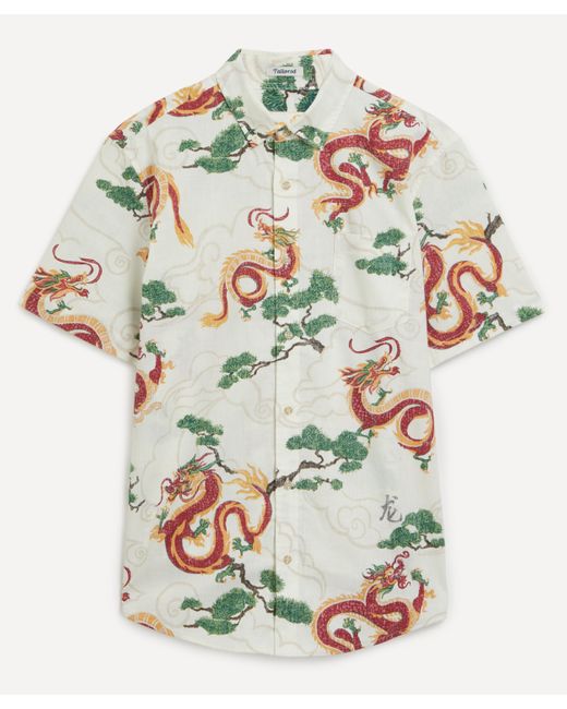 Reyn Spooner Natural Mens Year Of The Dragon Spooner Cloth Shirt for men