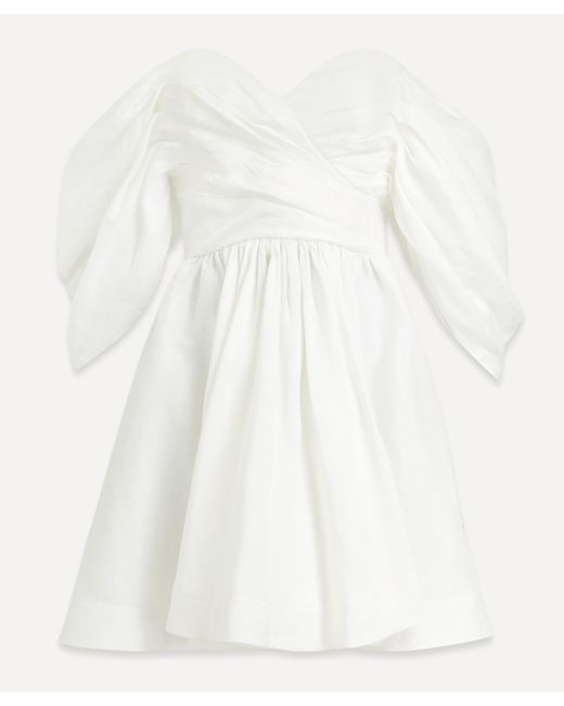 Aje. White Women's Zorina Sweetheart Mini-dress