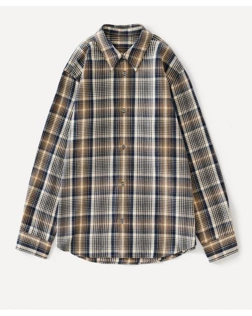 Studio Nicholson Gray View Silk Shirt for men