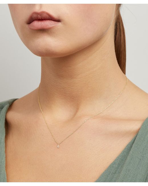 Aurum and hotsell grey initial necklace