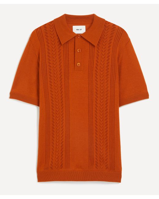 NN07 Orange Mens Thor 6539 Short Sleeve Polo Shirt for men