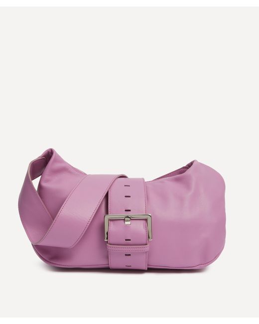 Paloma Wool Purple Women's Leonora Suede Buckle Shoulder Bag