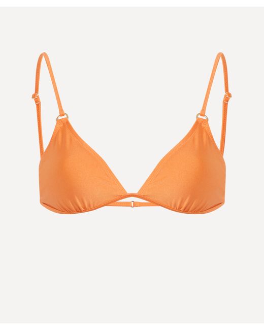 Solid & Striped Orange Women's X Sofia Richie Grainge Ilona Bikini Top