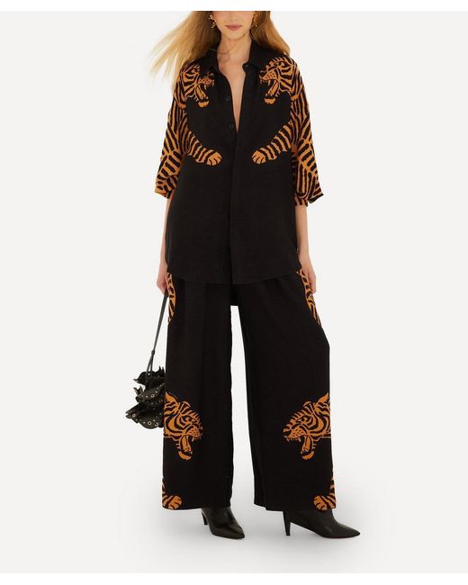 FARM Rio Tiger Shirt in Black | Lyst