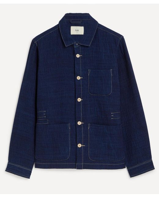 Folk Blue Assembly Jacket for men