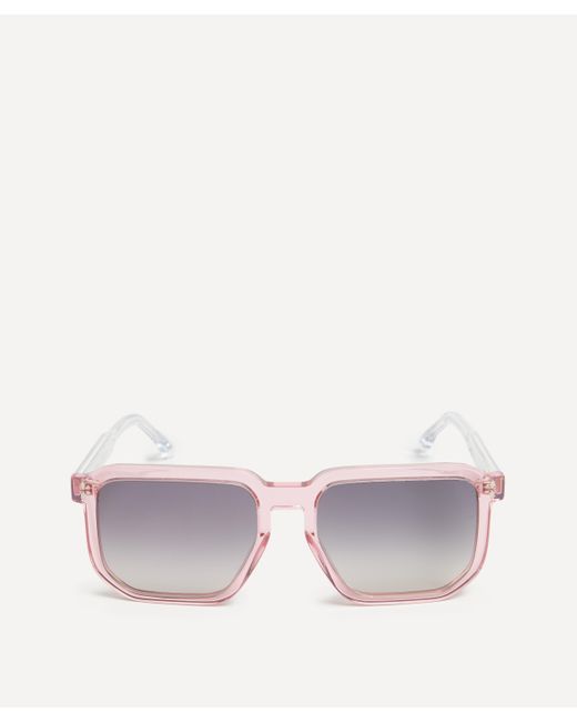 Isabel Marant Women's Acetate Semi-transparent Pink Geometric Sunglasses One Size