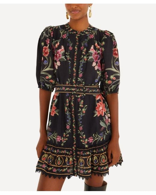 chinese dress ladies Black Belle Garden Lace Belted Mini Dress