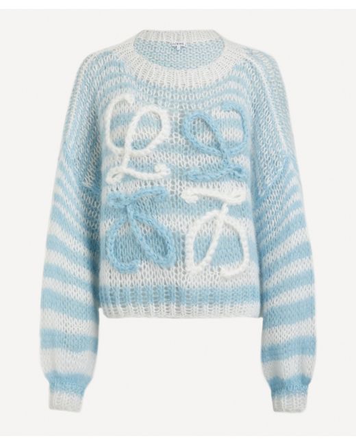 Loewe Blue Women's Anagram Sweater