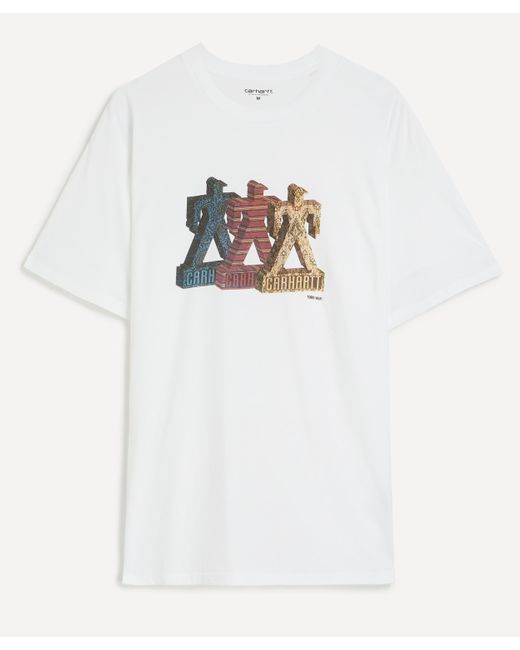 Carhartt White Mens Short-sleeve Built T-shirt Xl for men