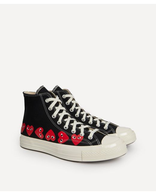 COMME DES GARÇONS PLAY White Mens X Converse The Chuck Taylor All Star 70s Canvas High-top Trainers 8.5 for men