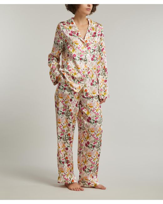 Liberty Multicolor Women's Heidi Silk-satin Pyjama Set