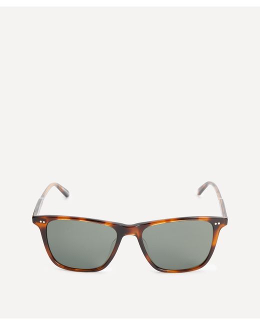 Garrett Leight Gray Mens Hayes Square Sunglasses One Size for men