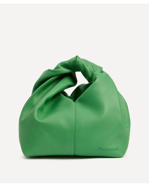 J.W. Anderson Green Women's Mini Twister Hobo Leather Bag