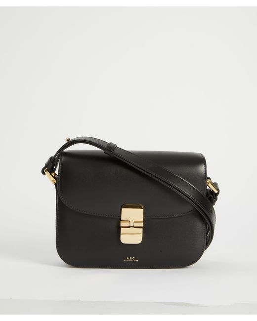 A.P.C. Black A. P.c. Women's Grace Small Leather Cross-body Bag One Size