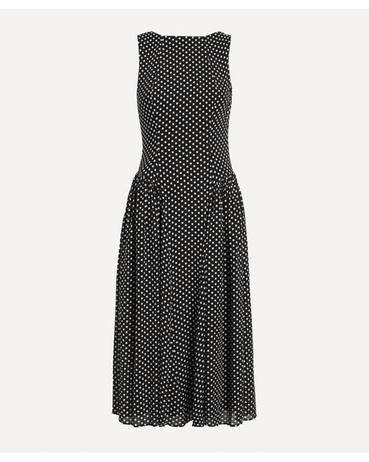 Reformation Black Anelis Midi Dress