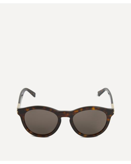 Gucci Brown Mens Round Sunglasses One Size for men