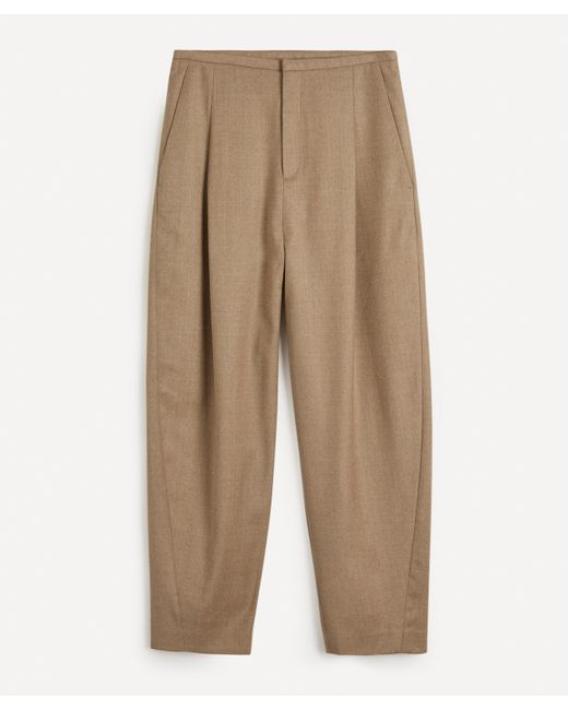 Totême  Natural Wool Flannel Trousers