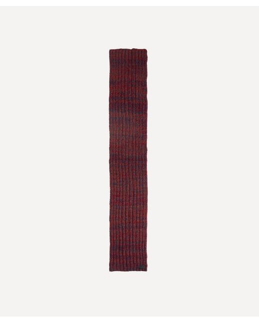 Paul Smith Purple Chunky Knitted Twist Scarf for men