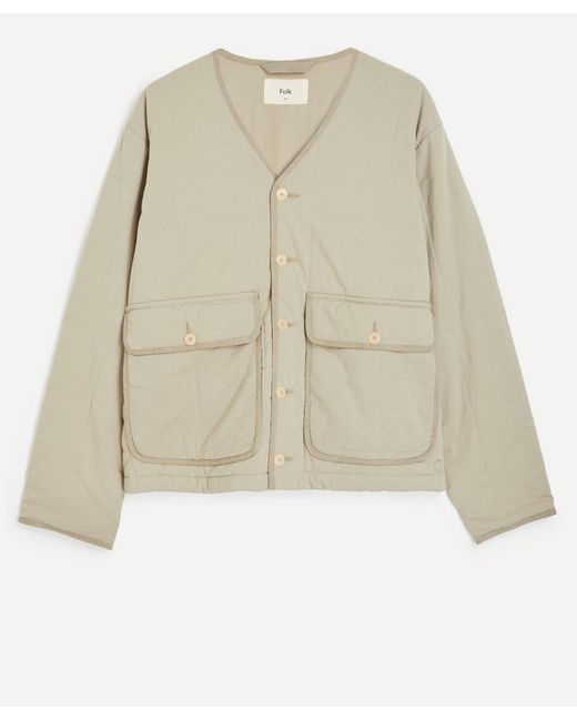 Folk Natural Quilted Liner Jacket for men