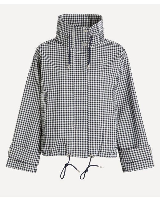 Barbour Gray Bronwyn Gingham Showerproof Jacket