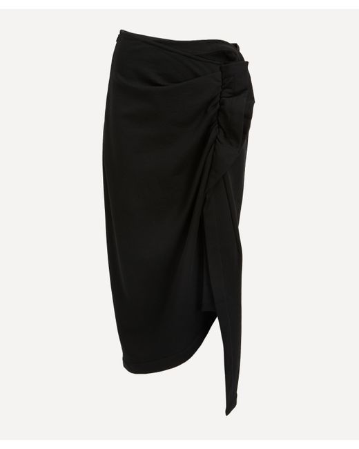 Dries Van Noten Black Women's Cotton Ruffle Skirt 16
