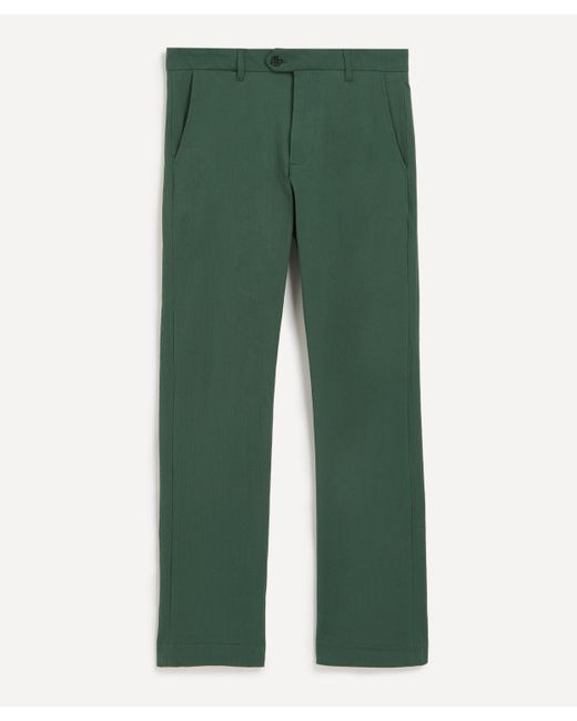 Percival Green Mens Tailored Seersucker Trousers 34 for men
