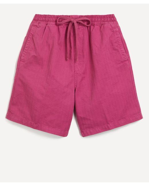 Carhartt Pink Mens Rainer Herringbone Twill Shorts for men