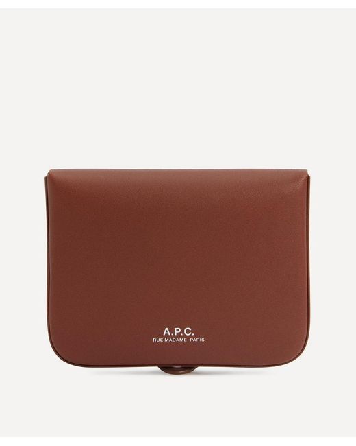A.P.C. Brown Josh Coin Purse for men