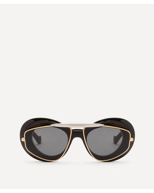 Loewe Black Wing Aviator Sunglasses for men