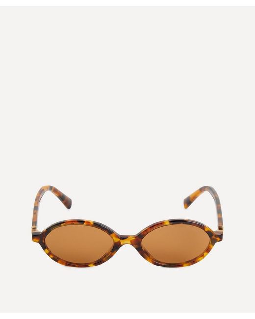 Miu Miu Natural Oval Sunglasses