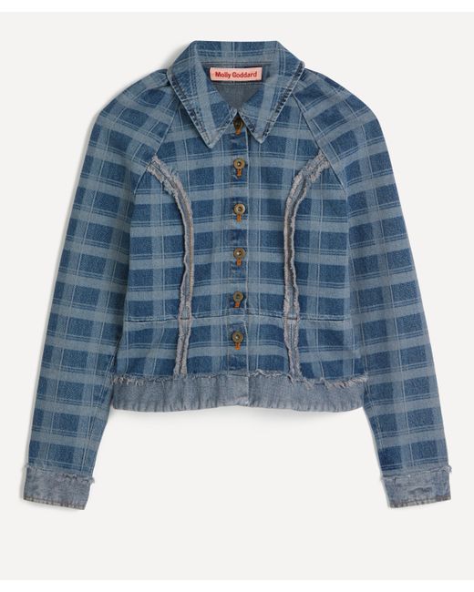 Molly Goddard Blue Women's Alfie Laser Jacket 10