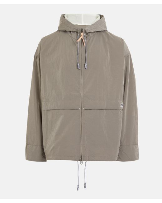 Nanamica Gray Mens Zip Up Wind Parka for men