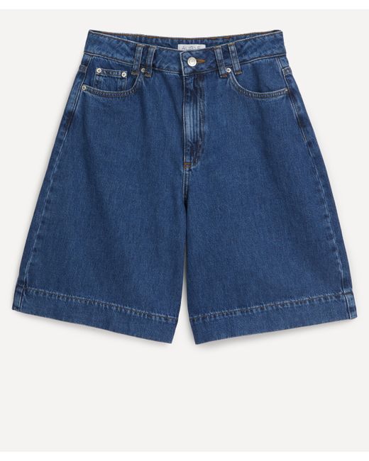 ALIGNE Women s Gres Bermuda Shorts in Blue Lyst Australia
