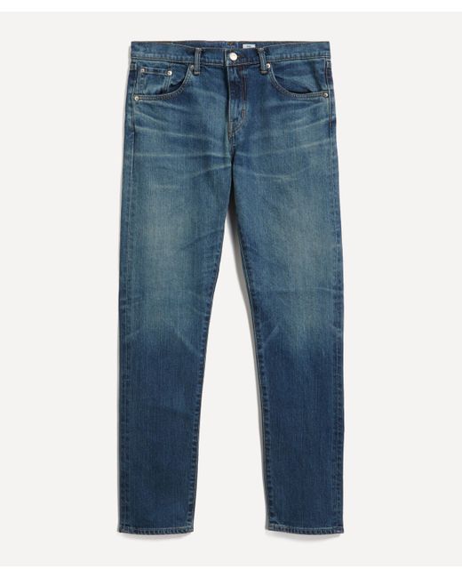 Edwin Mens Slim Tapered Kaihara Indigo Jeans In Blue - Light Used 30 for men