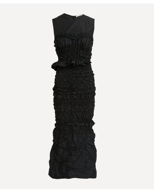 Cecilie Bahnsen Vanda Dress in Black | Lyst