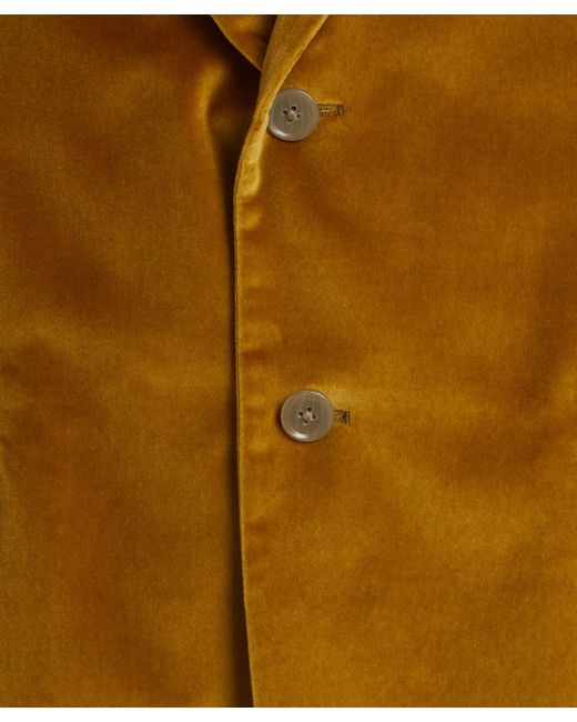 Paul Smith Brown Mens Chartreuse Velvet Two-button Blazer 40/50 for men