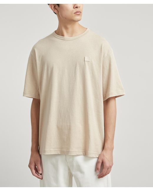 Acne Natural Mens Relaxed Fit T-shirt for men