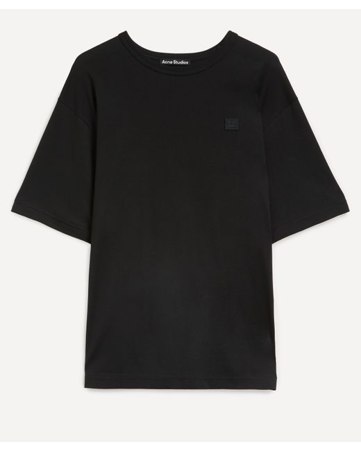 Acne Black Mens Relaxed Fit T-shirt for men